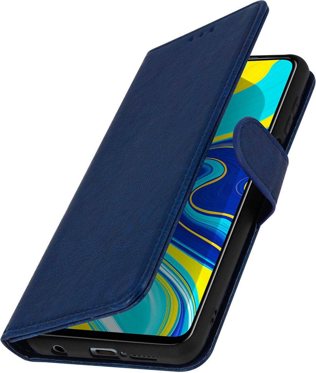 Redmi Note 9 Pro Max/9 Pro/9S Bookcover Video Support Functie blauw