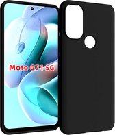 Shop4 - Motorola Moto G71 5G Hoesje - Harde Back Case Ultra Dun Zwart