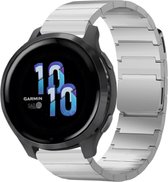 Selencia Acier 22 mm - Convient pour Samsung Galaxy Watch 46mm / 3 (45mm) / Gear s3 - Polar Vantage M2 / Grit X - Garmin Vivoactive 4 / Venu 2 - Huawei Watch GT 3 (pro) / 2 - Amazfit GTR - Argent