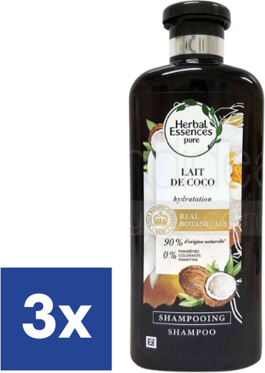 Herbal Essences Coconut Milk Shampoo - 3 x 250 ml