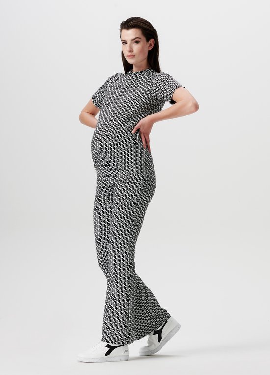 SUPERMOM Dames Rib Broek - Superzachte Zwangerschapsbroek Met Hoge Elastische Taille