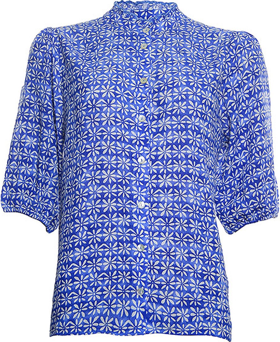 Poools blouse 313189 - Blue/Ivory