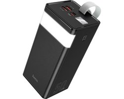 Hoco Powerbank 50.000 mAh - Ultieme Snellader (45W PD & QC) - USB-C & 2x USB-A Output - Voor iPhone, Samsung & Laptop - Zwart