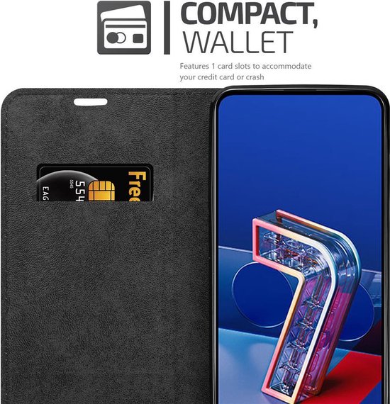 Coque Cadorabo pour ZenFone 7 Asus MARRON CAFÉ - Pochette de protection à fermeture aimantée