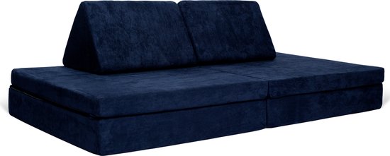 BAAAP Navy Blauw Speelgoedbank Play Couch Kinderbank Kinderstoel Kinderfauteuil - Kinderzetel Bankje - Kinderspeelgoed, Kindersofa & Slaapbank