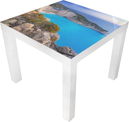 Table Designglas en Glas Verre Table d'Appoint Salon Table Basse