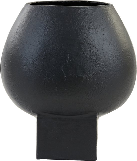 Cozy Ibiza-Vase - noir mat- métal- M