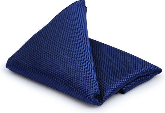 Zijde Pochet Royal Blauw - Suitable - Pochette – Heren - Unisex - 25x25 cm - Zijde | Geschenkverpakking