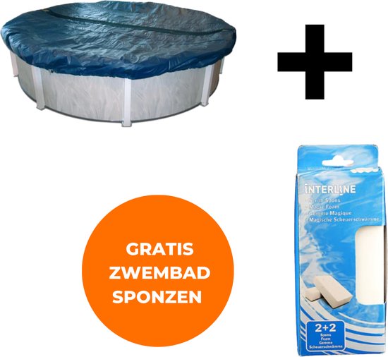 thumbnail: Gre CIPR451 Winterafdekking Rond Zwembad Ø460 Cm - Zwart 120 G/m² Met Kabel