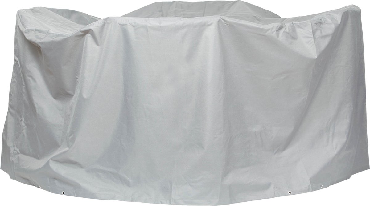 Beschermhoes voor zitgroep rond | Ø 200 x 94 cm | polyesterweefsel, Kleur: taupe (lichtgrijs)