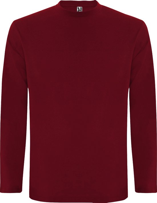 Donker Rood Effen t-shirt lange mouwen model Extreme merk Roly maat XL