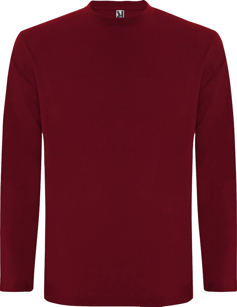 Donker Effen t-shirt lange mouwen model Extreme merk Roly Rood