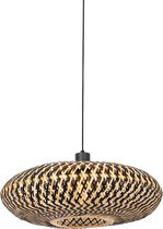 QAZQA ostrava - Oosterse Hanglamp - 1 lichts - Ø 50 cm - Zwart - Woonkamer | Slaapkamer | Keuken