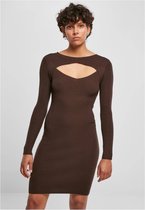 Urban Classics - Cut Out Korte jurk - 3XL - Bruin