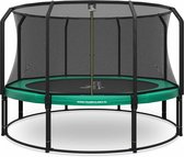 Magic Circle Pro - Trampoline met veiligheidsnet - ø 427 cm - Groen - Ronde trampoline met net - Buitenspeelgoed