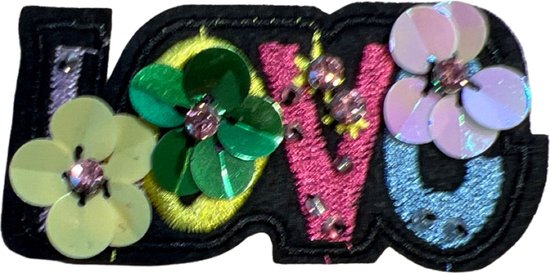 ZEGIN 1 stks 2 * 3,5 inch Bloemen Stof Applique Patch, Rose met doornen, opstrijkbare naai op geborduurd embleem