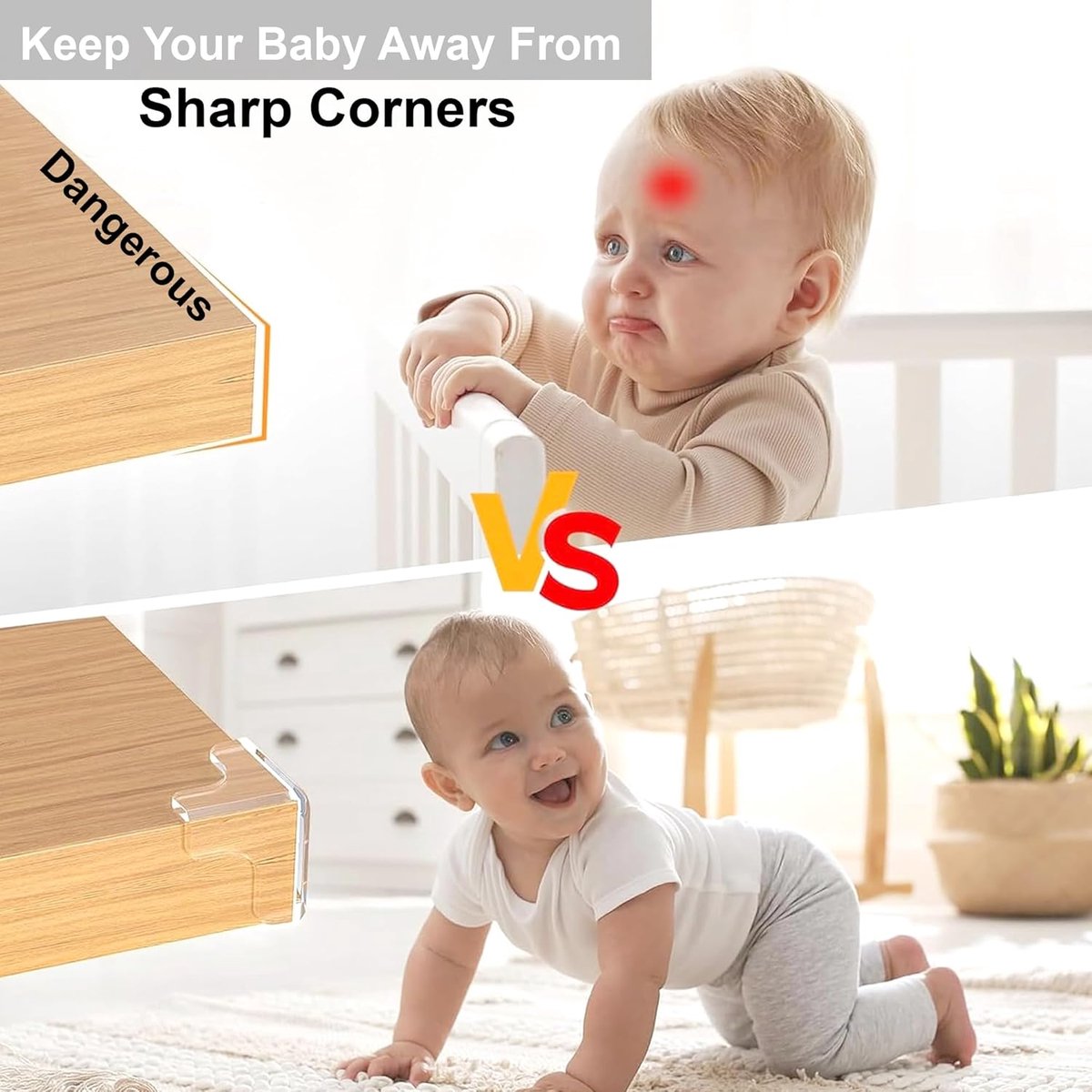 Hoekbeschermers Voor Baby – Transparante Beschermhoeken – Sterke Plakstrip – Voor Meubels en Tafels – Babyveilig Materiaal – 12 Stuks – Doorzichtig – foto 4
