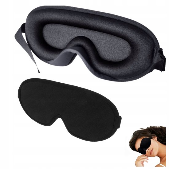 Zijden Slaapmasker Alice Slate Grey - Dekbedovertrekken & Zo