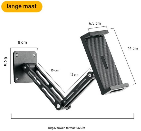 Premium X 45 Cm Aluminium Wandhouder Voor SAT-schotel – Roestvrij, Weerbestendig – Met Kabeldoorvoer – Incl. Mastkap – Voor Antennes En LTE