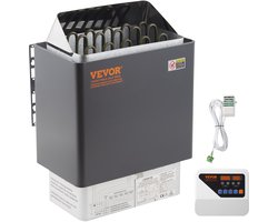 VEVOR 9KW Natte en Droge Saunakachel Externe Bediening Commerciële Temperatuur Eenvoudige Bediening