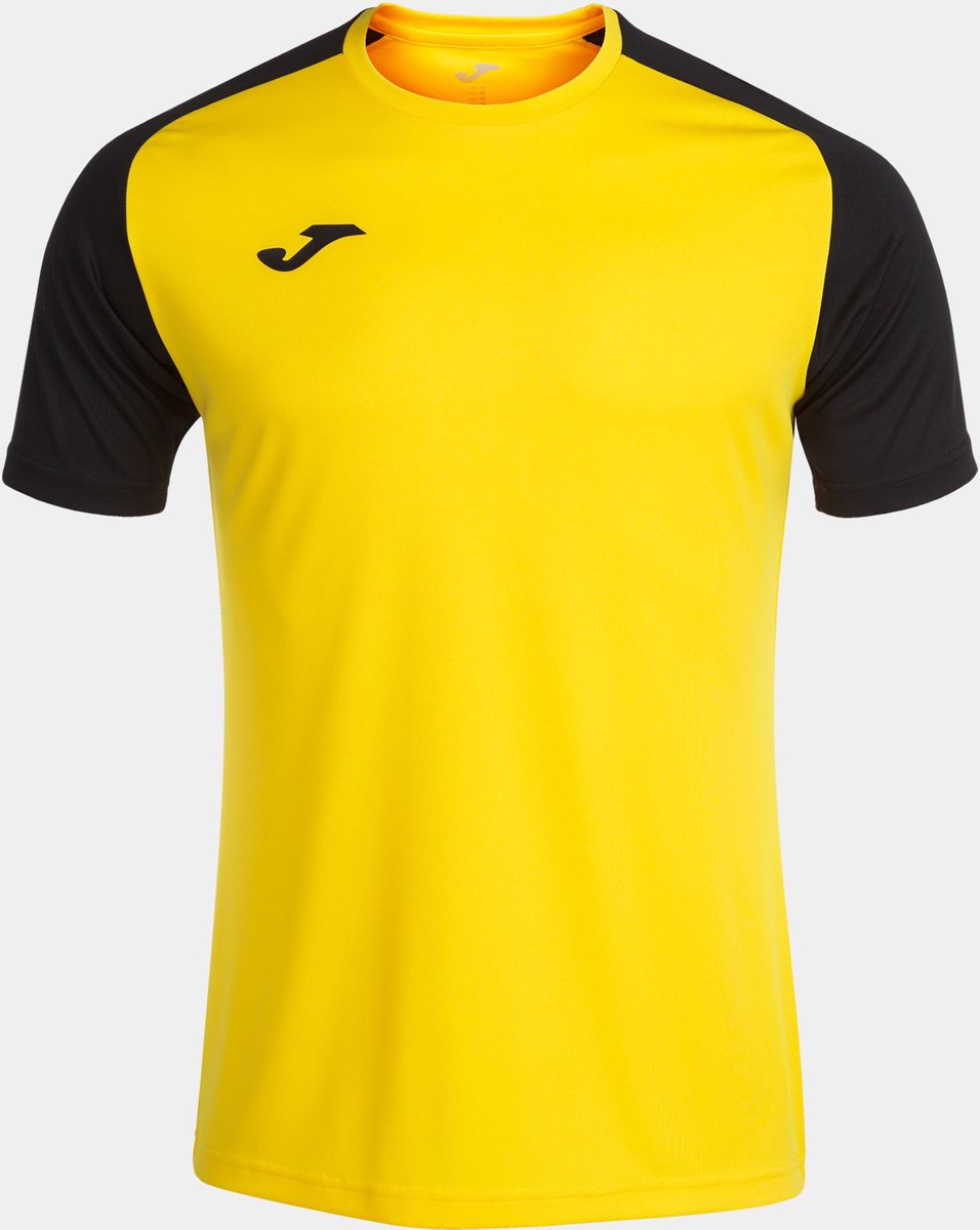 Joma Academy IV Shirt Korte Mouw Heren - Geel / Zwart | Maat: S