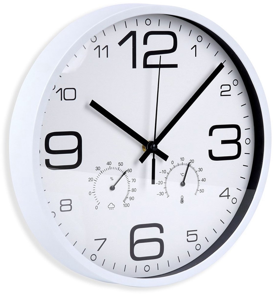 Vilde - Wandklok - 30 cm - Thermometer - Hygrometer