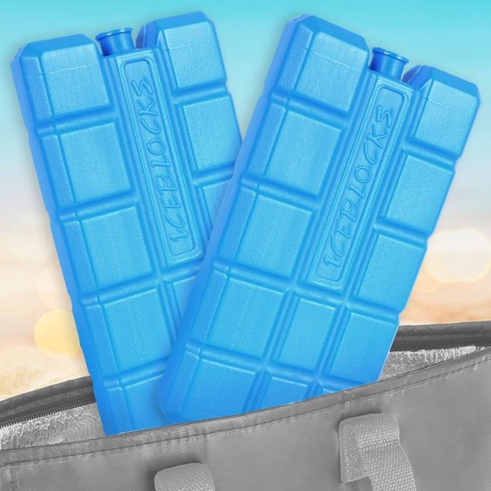 2 Koelelementen blauw - 15 x 8 x 2 cm van Travellife — afbeelding 2