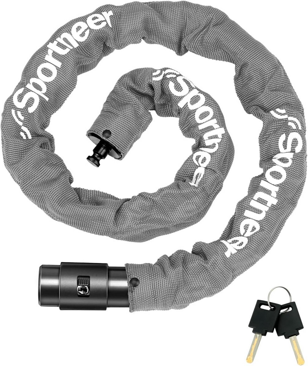 Extra Sterk Fietsketting Slot - 100 cm Lang en 8 mm Dik - Hoge Veiligheid Fietsbeveiliging