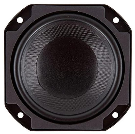 Woofer Professionale 13cm 80W RMS 4 Ohm – Cono In Fibra Di Vetro Bianco, Sensibilità 91dB Per Auto