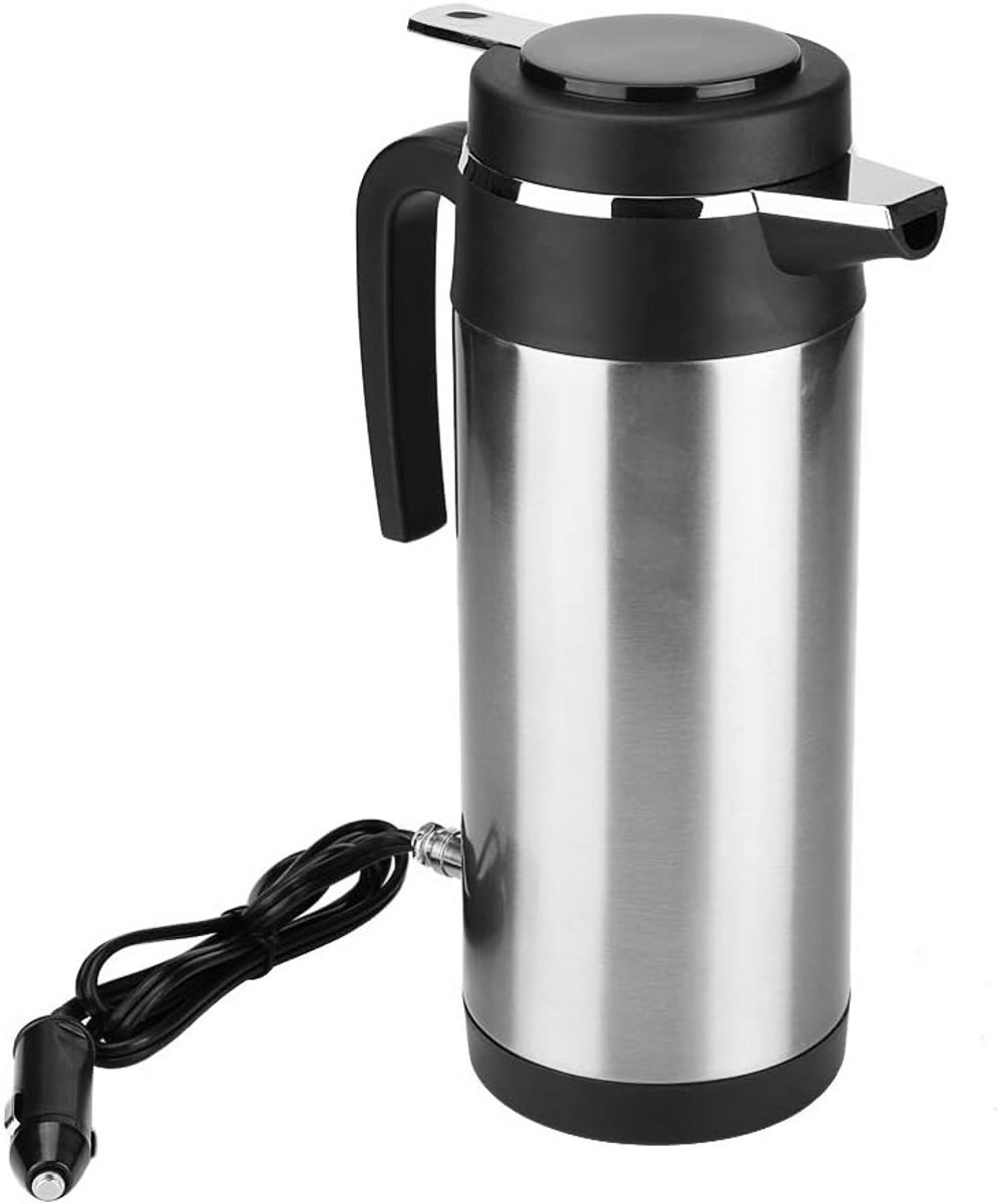 1200ML 12V/24V Waterkoker voor Auto en Reizen - RVS Elektrische Thermosfles