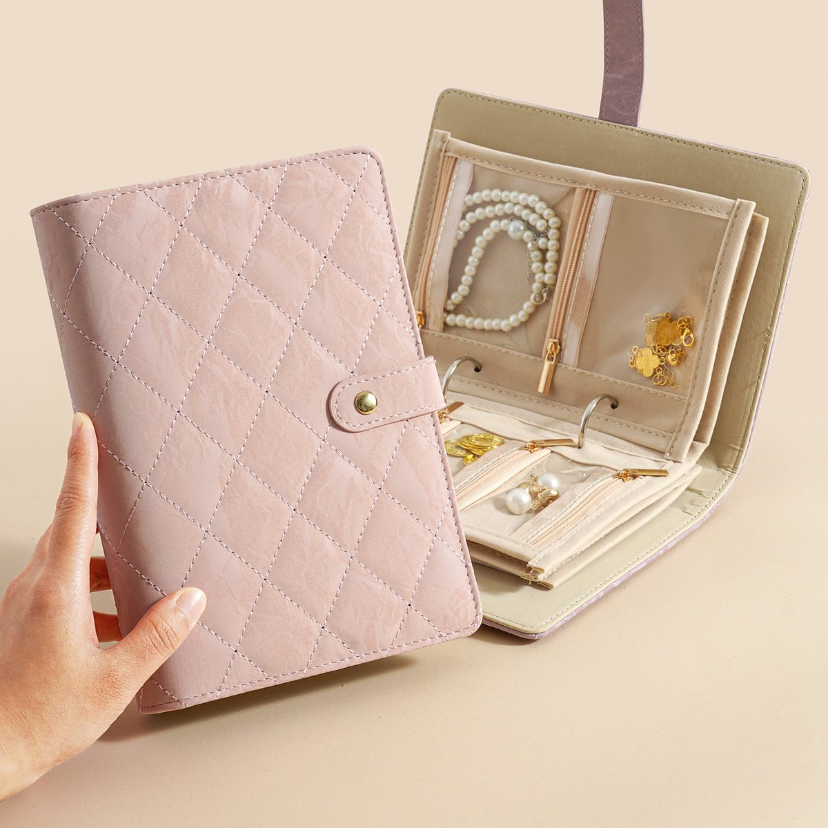 Sieraden opvang boek, opvang tas, antioxidant tas, reis draagbaar