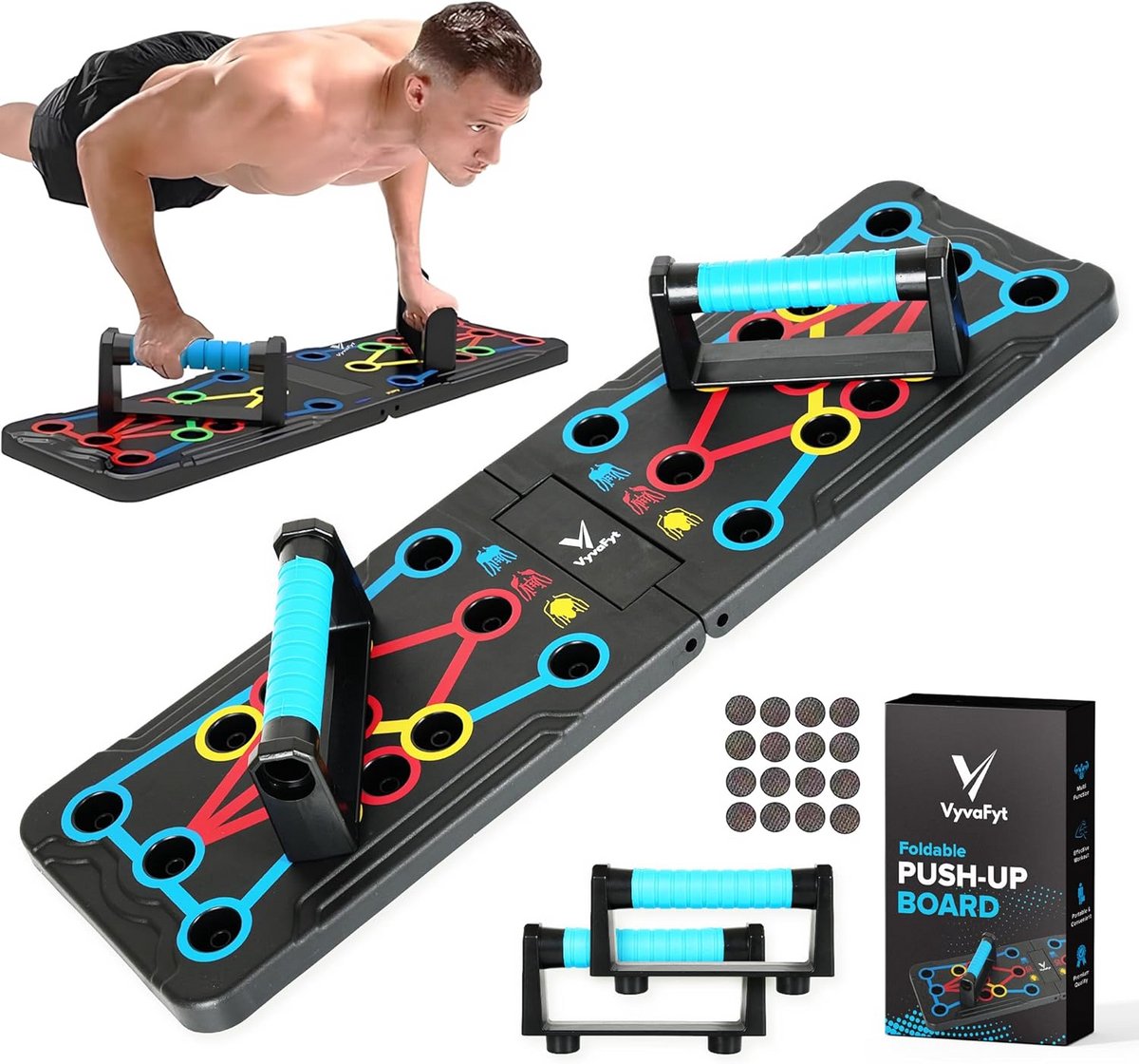 Push Up Board Opvouwbaar - Multifunctioneel Fitness Thuistrainer