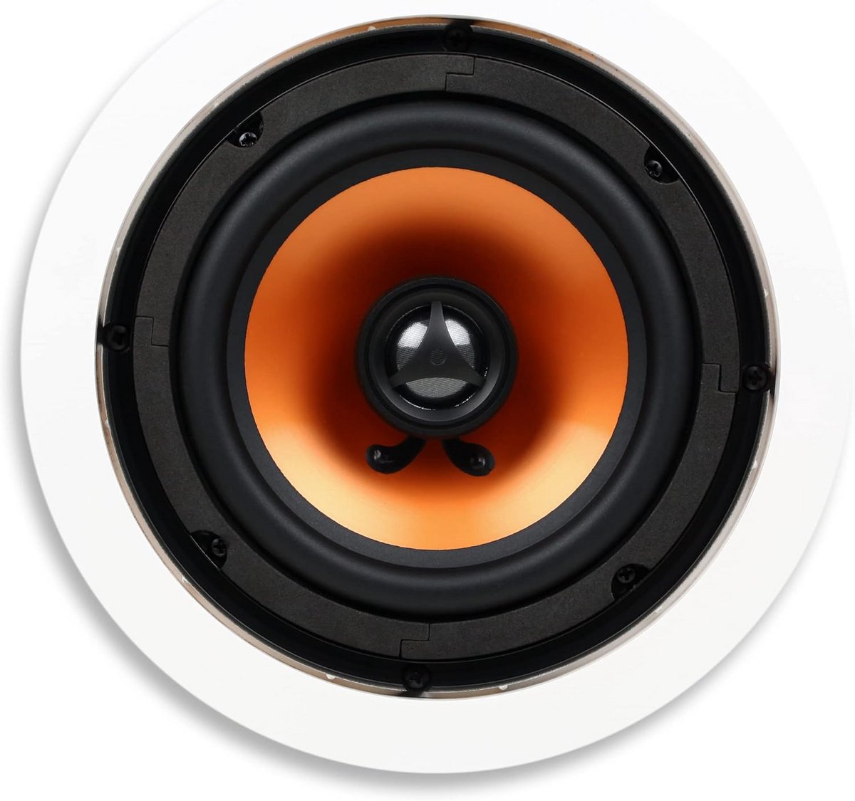 Inbouwluidspreker 6.5 Inch 2-Weg Plafond- en Muurmodel met Draaibare Zijden Dome Tweeter (Per Stuk, Wit)