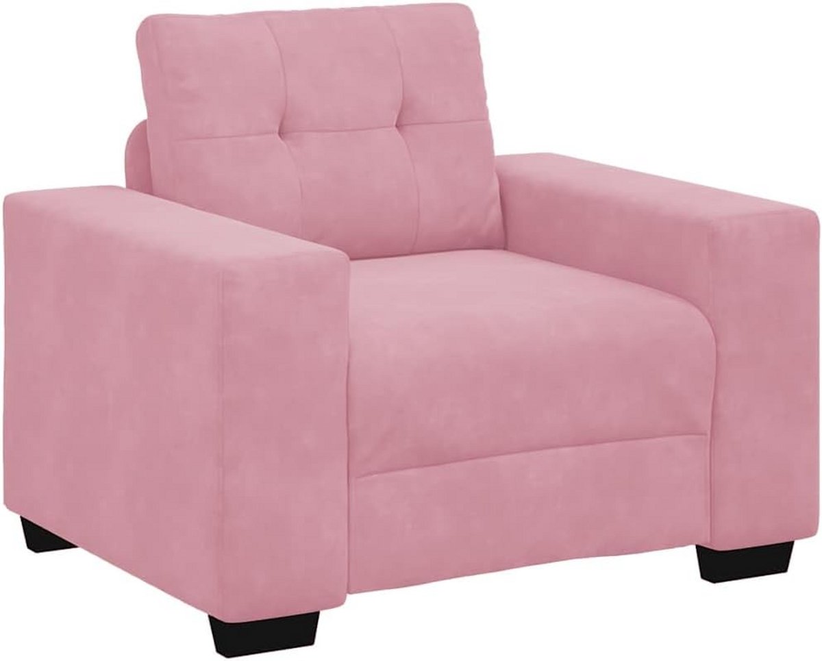 Luxe Fauteuil Roze Velvet, Comfortabel en Stijlvol Ontwerp