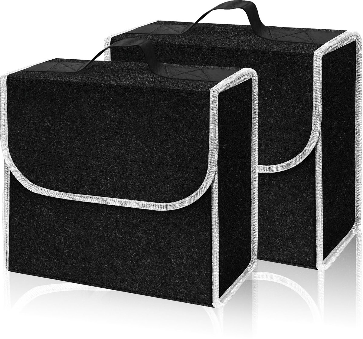 IMPERATORIS® Kofferbak Organizer - Auto Opbergtas - Opvouwbare Tas voor Boodschappen en Gereedschap - Anti-slip Bodem - Veel Opbergruimte - 1 Stuk - Zwart - ‎30 x 17 x 29 cm