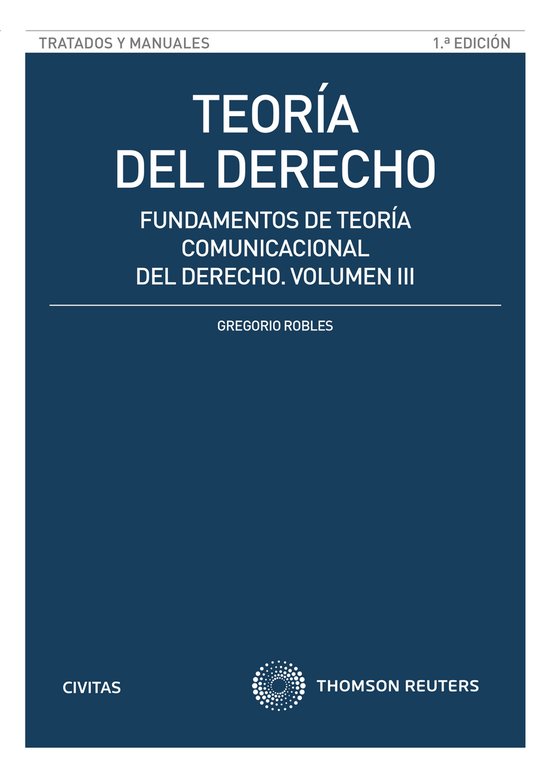 Teoría del Derecho (Volumen III) - cover