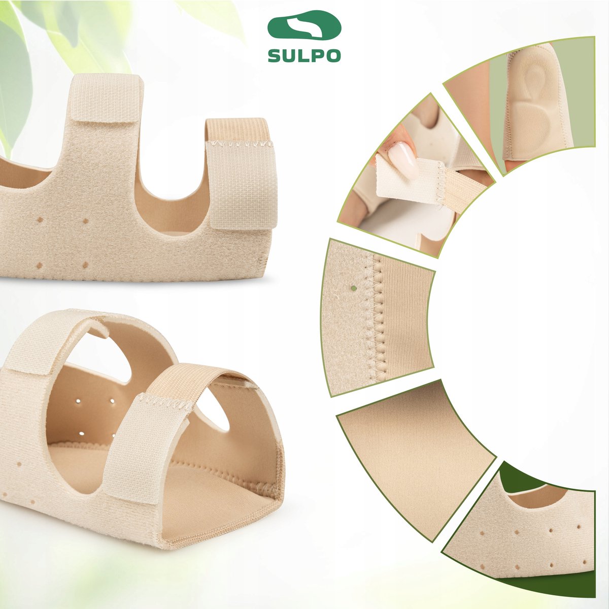 Sulpo Hielkussens Beige - Inlegzolen voor Hielpijn & Hielspoor