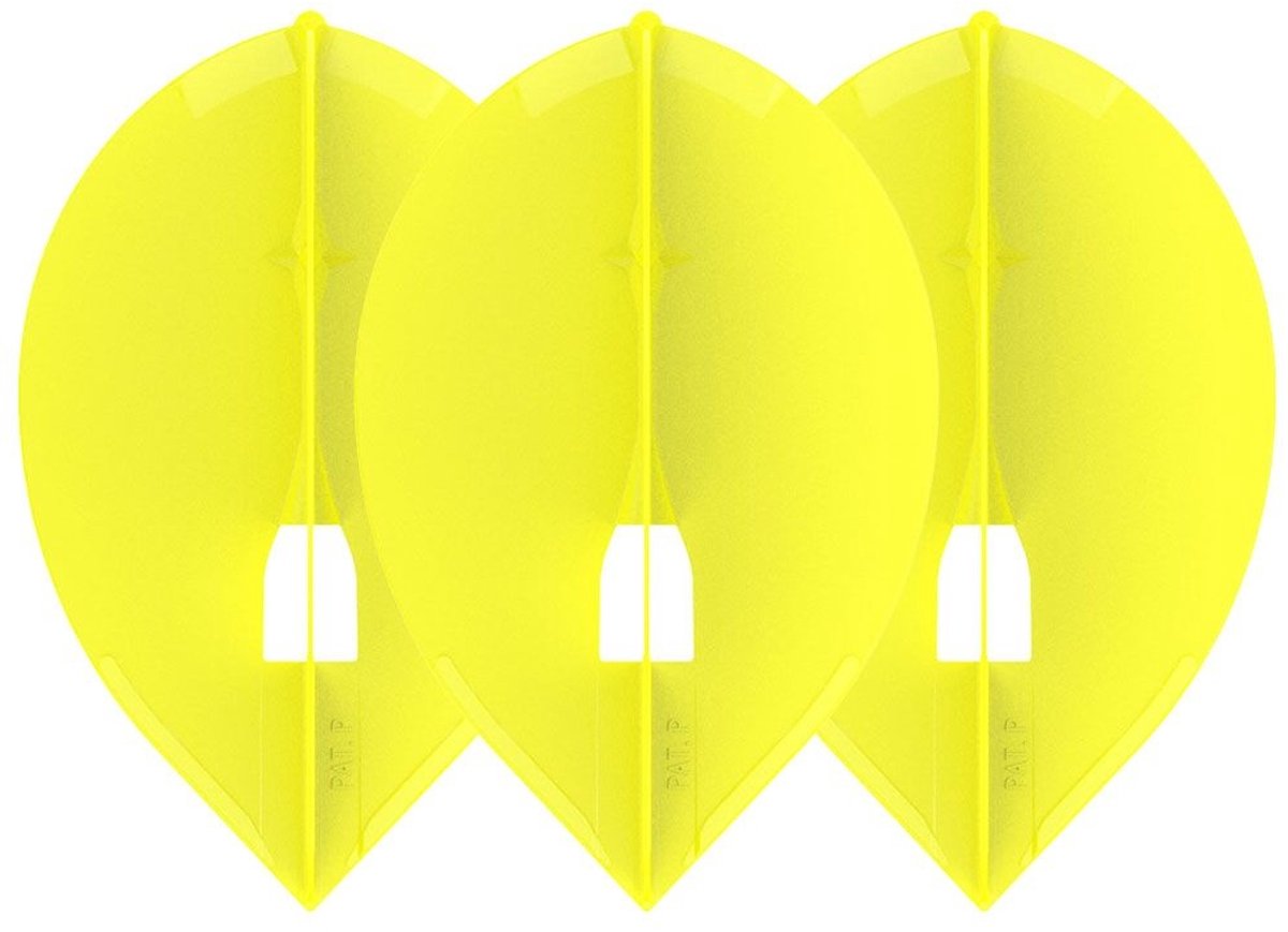 L-Style Champagne L2 Teardrop Yellow - Dart Flights
