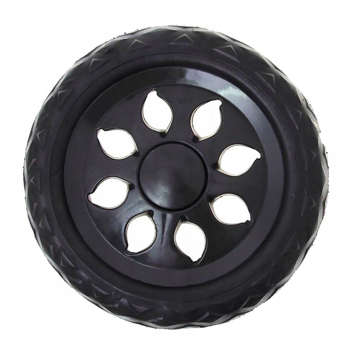 Zwart Winkelwagenwiel 15,5cm x 3,2cm - Universeel Vervangingswiel