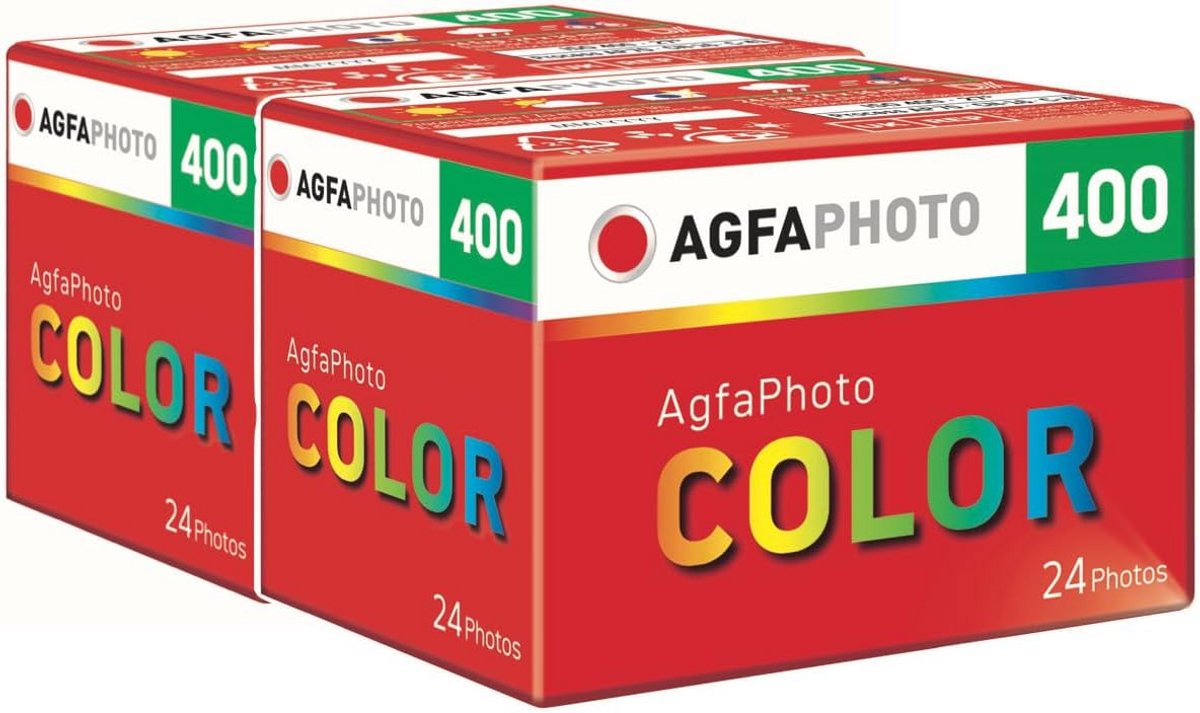 2-Pack Kleurenfilm 400 ISO voor Kleine Camera's - 2x24 Opnames