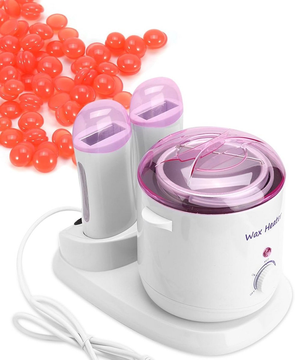 Professionele 3-in-1 Waxwarmer Set met Temperatuurregeling voor Huidontharing