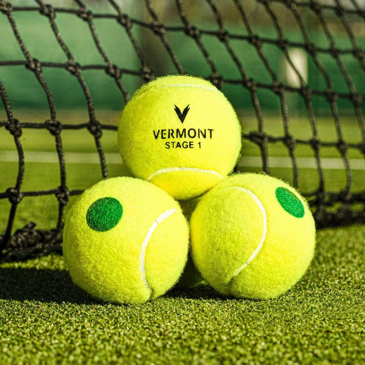 Hoogwaardige Trainings-Tennisballen voor Kinderen - ITF Goedgekeurd (Fase 1 Groen)