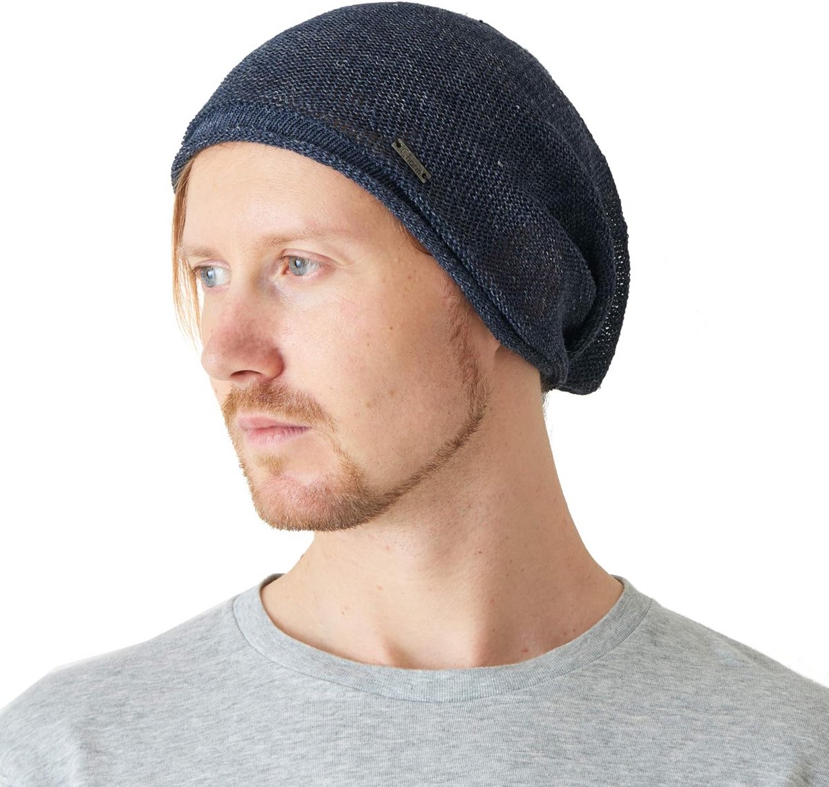 Linnen Zomer Muts Slouchy Gebreid Ademend Unisex