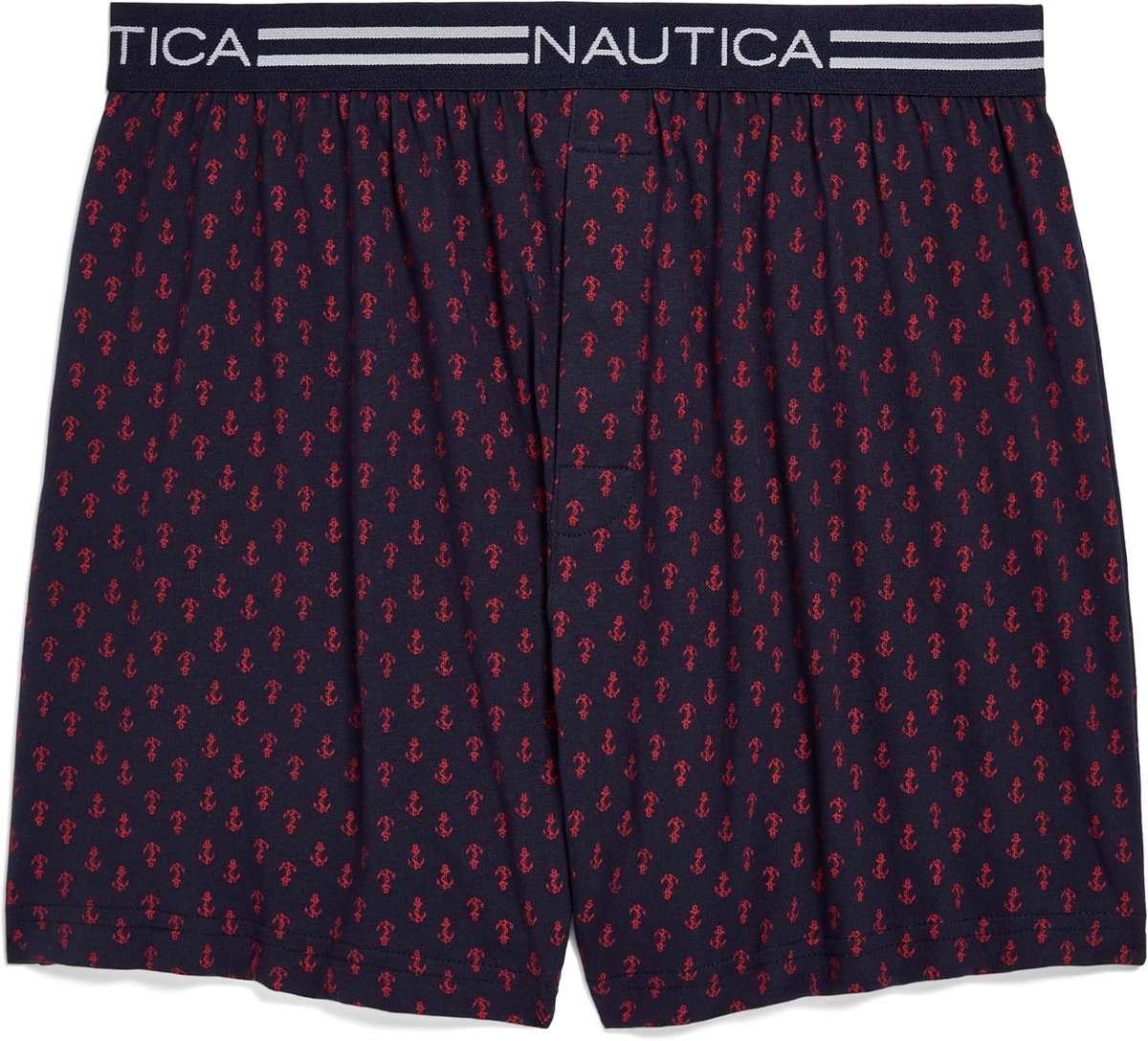 Katoenen Boxershort Heren Loose Fit met Ankerprint - Maat L
