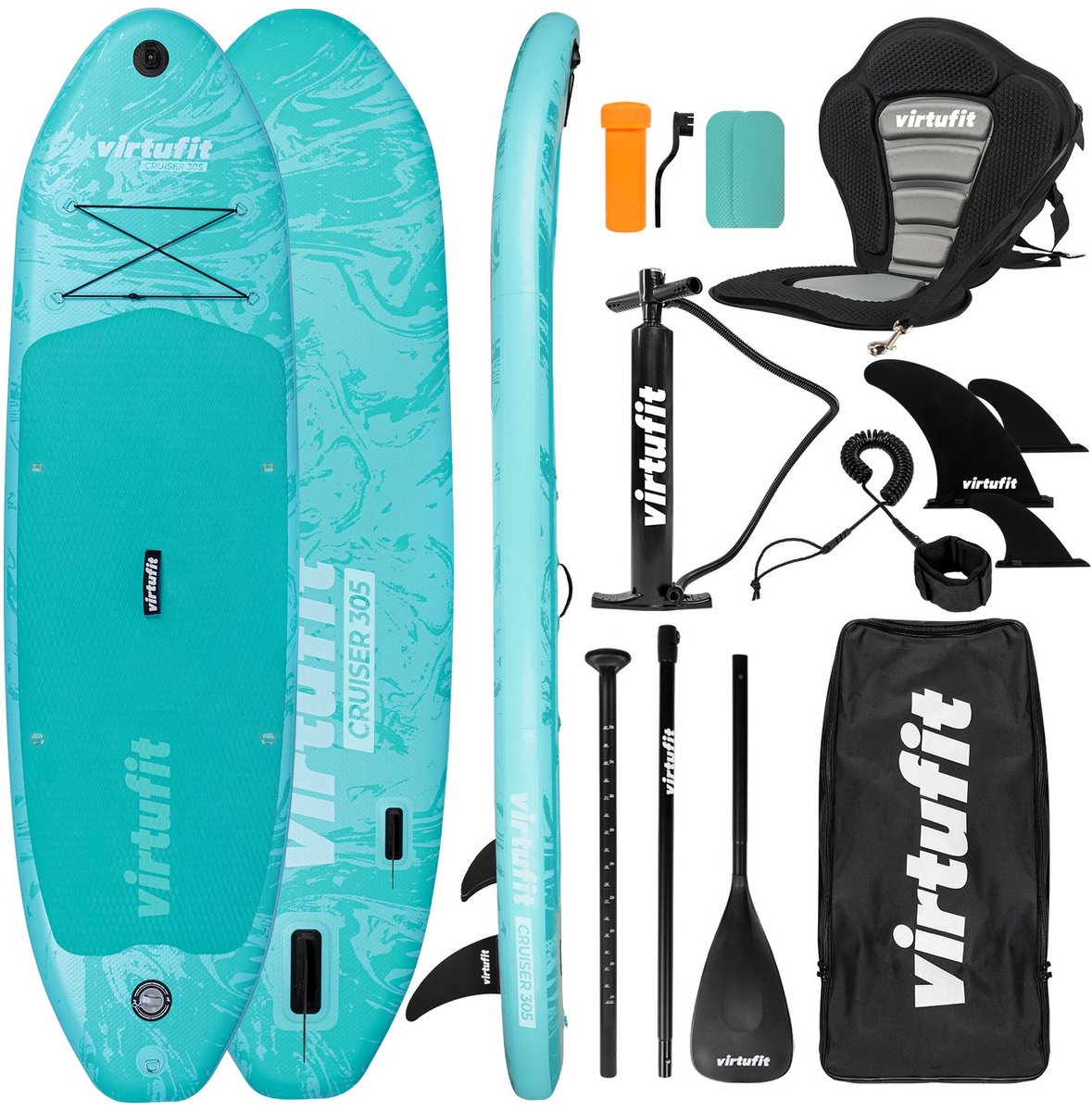 VirtuFit Supboard Cruiser 305 - Met Kajak zitje accessoires en draagtas