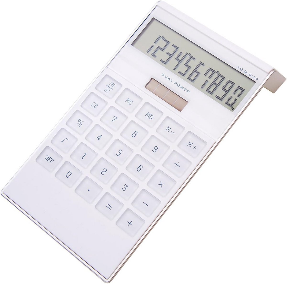 Zonnecalculator 10 cijfers met grote knoppen en duidelijk display