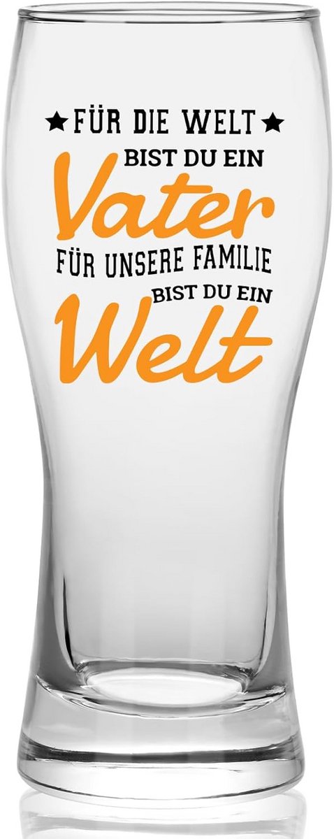 Grappig Bierglas Cadeau voor Vader - Groot Bierpul voor Papa's Verjaardag of Vaderdag