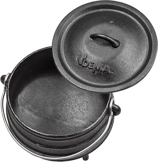 Gietijzeren Stoofpan / Dutch Oven - 3 Liter - Geschikt voor Kampvuur en Haard — afbeelding 3