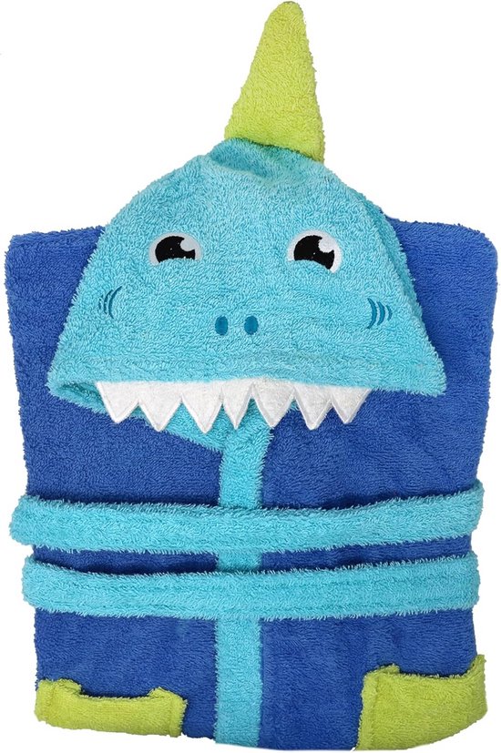 Kinderbadjas met Capuchon en Oren - 100% Katoen - Unisex voor Jongens en Meisjes — afbeelding 5