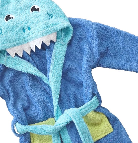 Kinderbadjas met Capuchon en Oren - 100% Katoen - Unisex voor Jongens en Meisjes — afbeelding 2